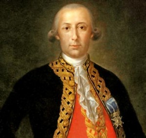 Bernardo with the cross of Carlos III