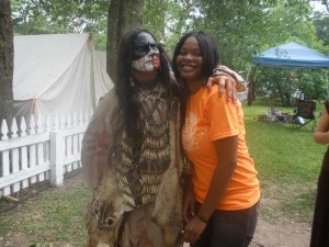 Indians and blacks at Folk Festival